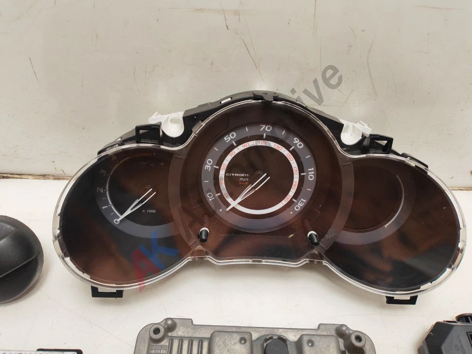 CITROEN C3 MK2 09-13 Lockset ECU Transponder and Speedo Cluster 1.6 Diesel - Image 2 of 4