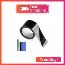 Arespark Gloss Black Vinyl Wrap, Cars Vinyl Film Tapes Kit for Blackout Chrome D
