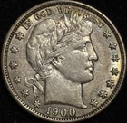 1900 Barber Half Dollar Lustrous Choice Example Attractive Surfaces