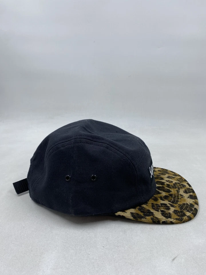Supreme черный леопард печать крышка шляпа - Изображение 2 из 4