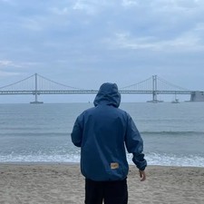 Plastic Product Windbreaker L Size - Hooded, Light Style for Beach