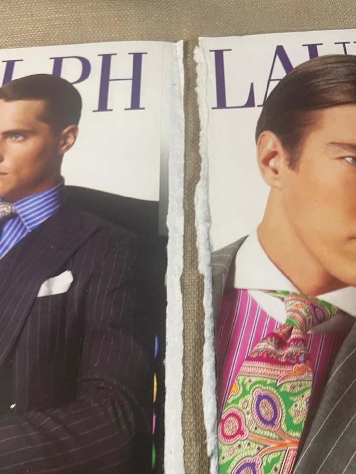 Ralph Lauren Etiqueta Púrpura Multipágina Revista Anuncio 2009 Foto 3 de 4