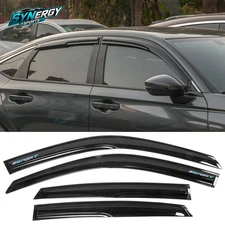 Window Visor For 22-26 Honda Civic Sedan Mugen Style Rain Shade Guard Acrylic