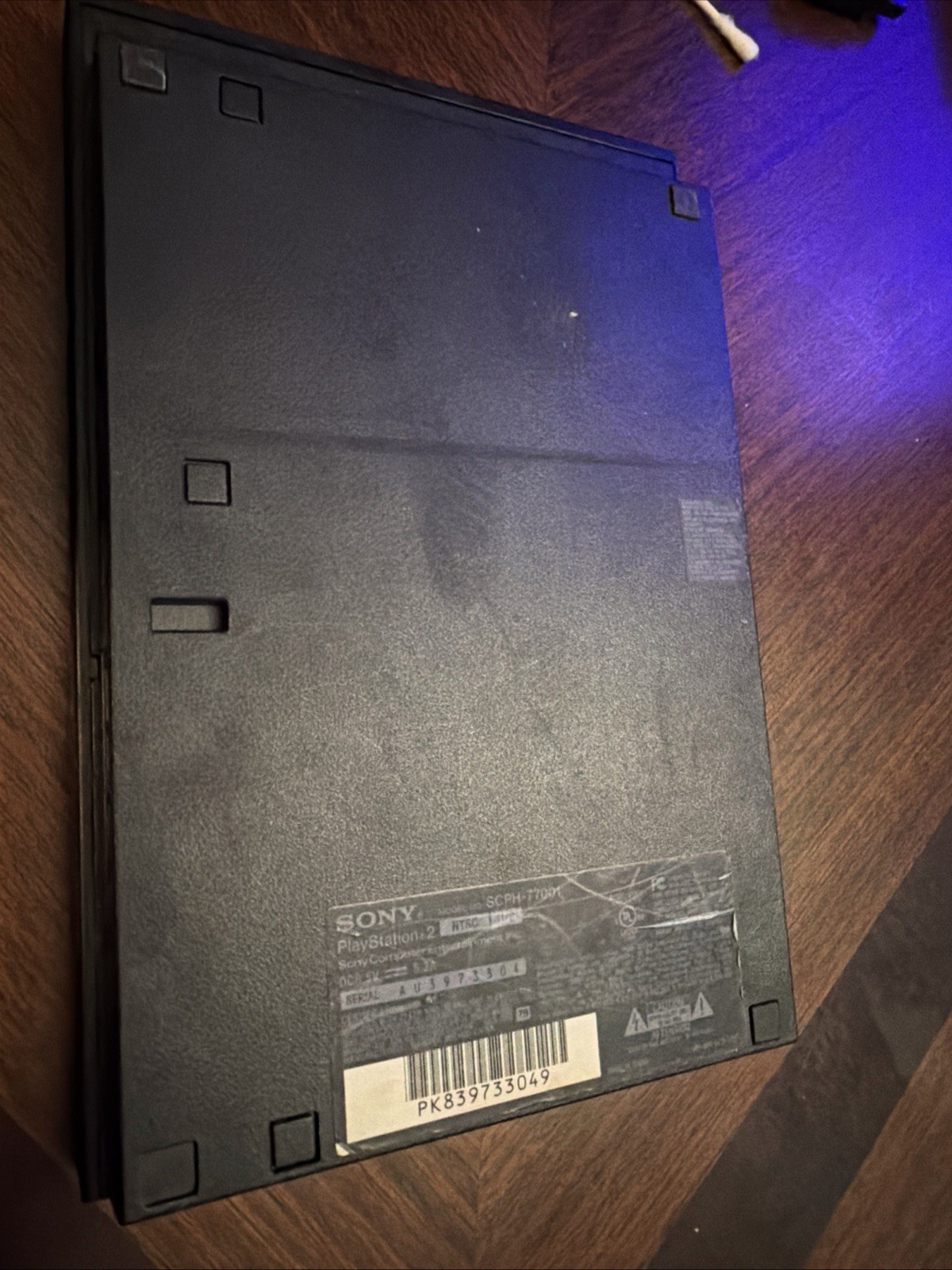 Sony Playstation 2 PS2 Slim Black Console (SCPH-77001) For Parts or ...