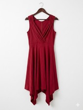 ZAFUL Red Handkerchief Dress 8 Whimsigoth Fairycore Asymmetric Cocktail