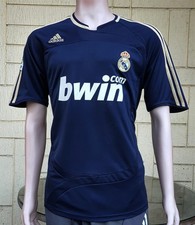 CAMISETA DE CAMPEÓN DE LA LIGA REAL MADRID 2007-2008 CAMISETA ADIDAS VISITANTE CAMISETA L