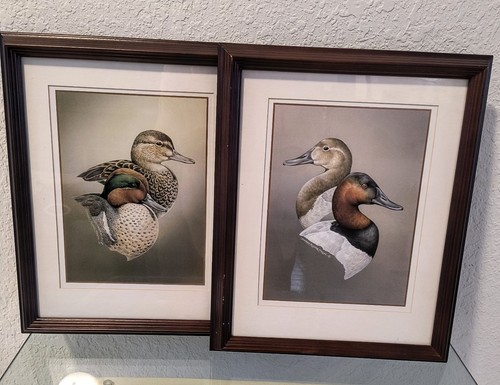 Sherrie Russell Meline 2er Set Vintage Entendrucke Passepartout gerahmt  - Bild 1 von 9