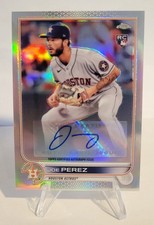 2022 Topps Chrome Update Series - Autographs Joe Perez #AC-JPE (AU, RC)