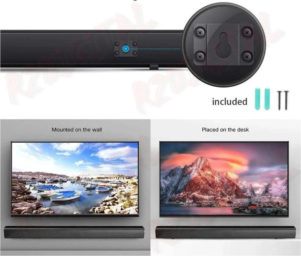 Soundbar 2.2 Bluetooth BL6868 2" 40W, per TV CASSE 3D, Virtual DOLBY SURROUND, H - Immagine 4 di 4