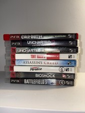 Lot of PS3 Games COD Tony Hawk Assassins Uncharted Bioshock Burnout Battlefield