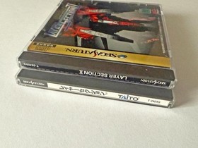Layer Section 1 2 Set Sega Saturn SS Shooter Obi Japan
