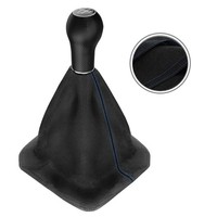 Echtleder Schaltsack Schaltknauf VW Golf 2 3 4 Polo 6N Passat 35I 5 Gang