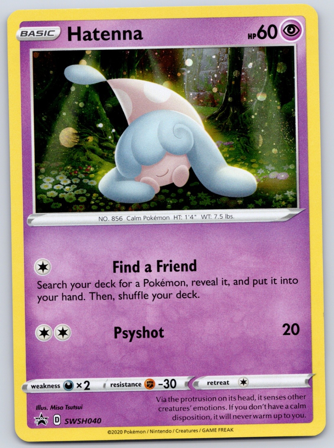 Hatenna SWSH040 (NM) - Sword & Shield Black Star Promo - Pokemon TCG