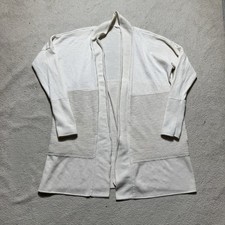 Lululemon Cardigan Womens Large Sit In Lotus Wrap II Merino Wool Split Back Rib