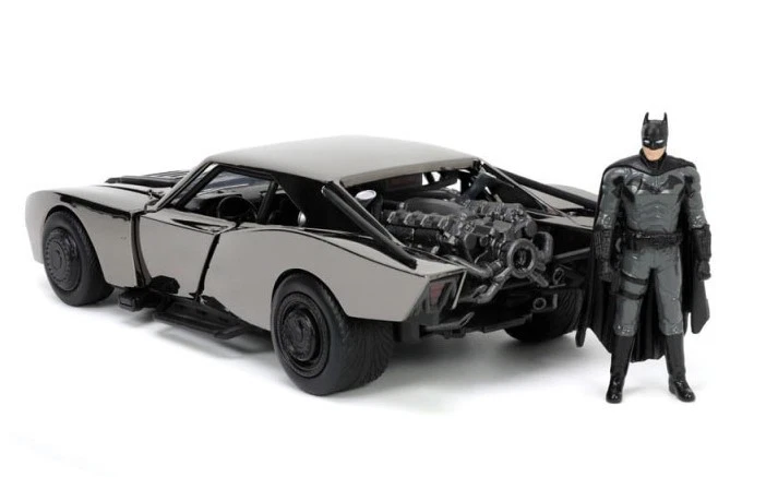 JADA TOYS - Voiture de 2022 avec figurine Batman -Batmobile couleur Noir chro... - Photo 3/4