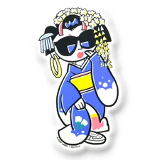 Cool Kimono Maiko ✦ B-Side Label Sticker
