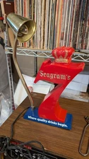 Vintage Seagram's Seven Bar Light Advertising "Where Quality Drinks Begin"