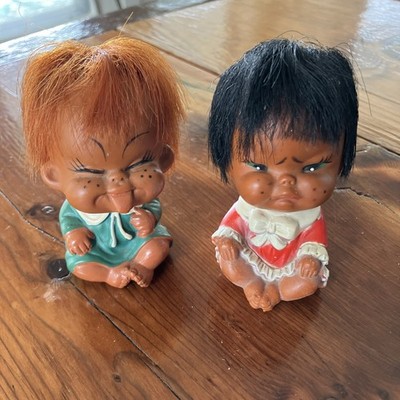 Moody Cuties Dolls Funny Angry Face 3.5 Inch Plastic