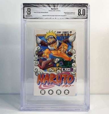 BGS 8.0 Naruto #1 Vol 1 1st Printing Edition Graded Manga Japanese