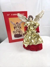 Angel Tree Topper 16in Fabric Plastic Vintage Payless Drug