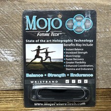 Mojo Future Tech Holographic Wristband Medium / Large Black 8  Balance Strength