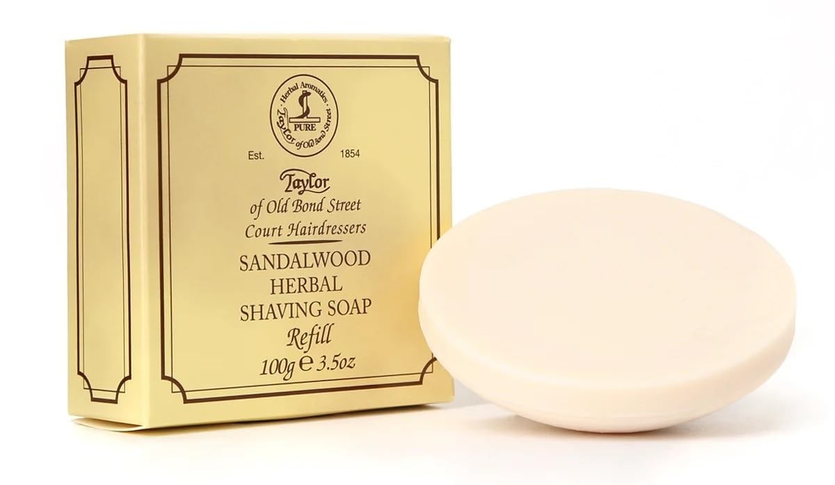 Taylor of Old Bond Street 100g Sandalwood 100 g (Pack 1), Shaving Cream