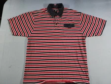 Y2K Independent Skateboard Mens XL Red Short Sleeve Polo Shirt Skater Street 90s