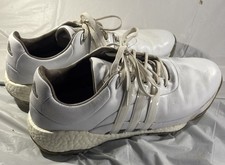 Mens ADIDAS Tour 360 White Leather Golf Boost Comfort EVN 791001 Shoes Sz US 12