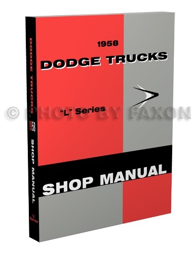 1958 Dodge Truck Werkstatt Handbuch Pickup Power Wagon Reparatur-image