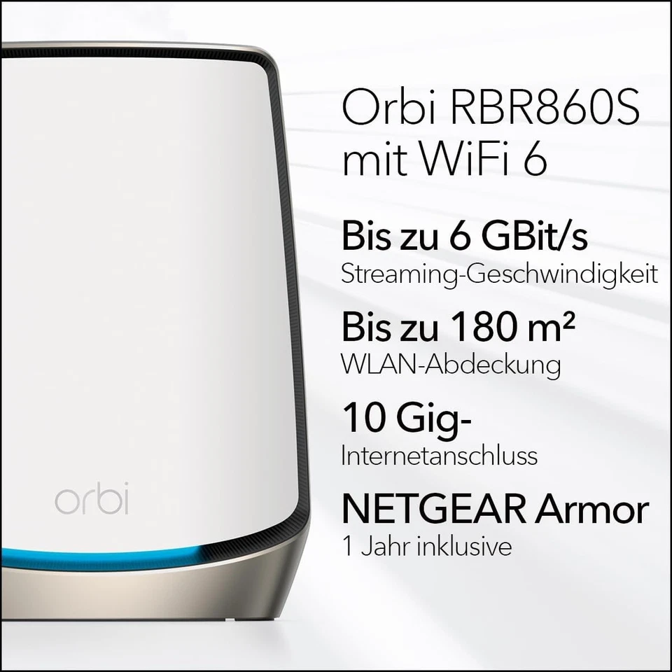 bitte lesen!  NETGEAR Orbi Tri-Band WiFi 6-Router (RBR860S)  - Bild 2 von 4