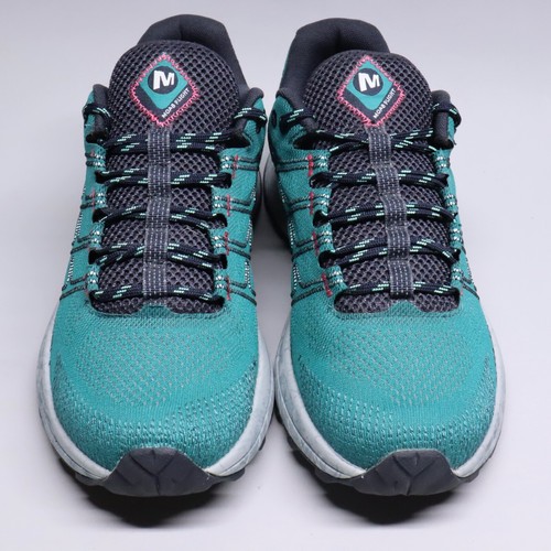 Merrell Moab Flight Hiking Shoes Womens Size 9 Vibram Outdoor Trail Green Jade - Picture 3 of 12
