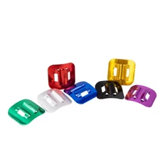 2x Bicycle Cable Guide C Clip Aluminum Adhesive Frame Mount Brake Shifter Buckle