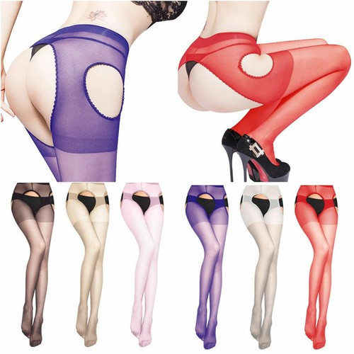 Damenstrumpfhosen mit offenem Schritt Strumpfhose krückenlos durchsichtig Hosenträger Strümpfe Strumpfhose - Bild 3 von 15