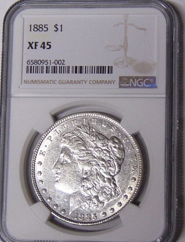 1885 Year Grade XF 45 US Morgan US Dollars (1878-1921) for sale | eBay