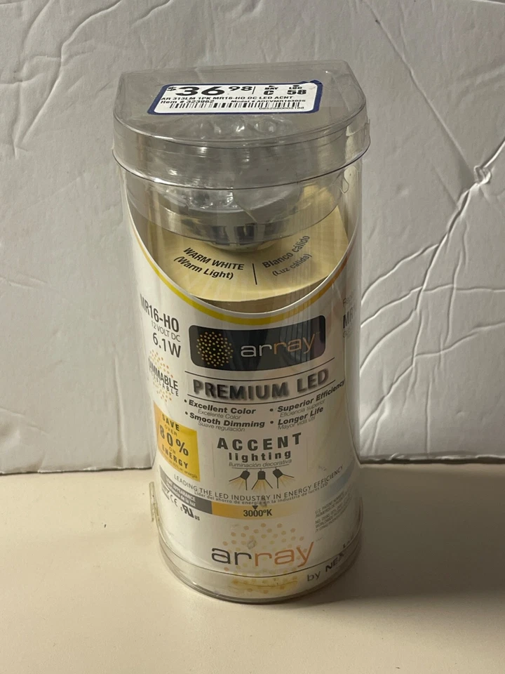 Array Premium LED MR16-HO 12 Volt 6.1W Dimmable Bulb 313 Lumens GU5.3 Base - Image 2 of 4