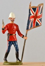Dorset - 58th Regiment of Foot with Queen's Color - gloss paint metal 54mm