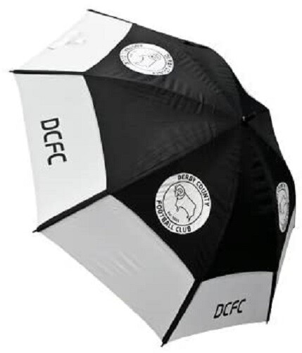 BRAND NEW DERBY FC DOUBLE CANOPY GOLF UMBRELLA.