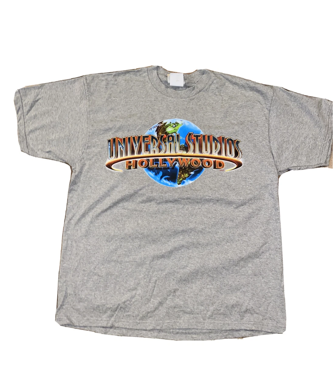 Vintage Universal Studios Hollywood Graphic T-Shirt Size XL Grey
