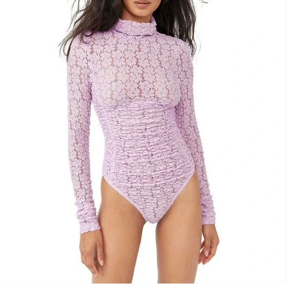 Free People Day N Night Lace Bodysuit Orchid Ice Size Xs 9930 | eBay