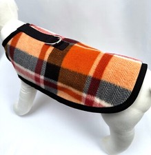 Fall Fleece Plaid Dog Harness Clothes Coat