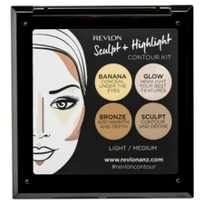 Revlon Sculpt + Highlight Contour Kit Ligh/ Medium 001 10g Banana Glow Bronze Sc