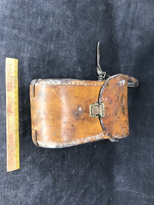 Sacoche Ancienne En Cuir Pour Boules De Lyonnaise – Sport Boules – Vintage