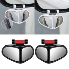 1Pair Blind Spot Mirror Auto 360° Wide Angle Convex Rear Side View Car Blindspot