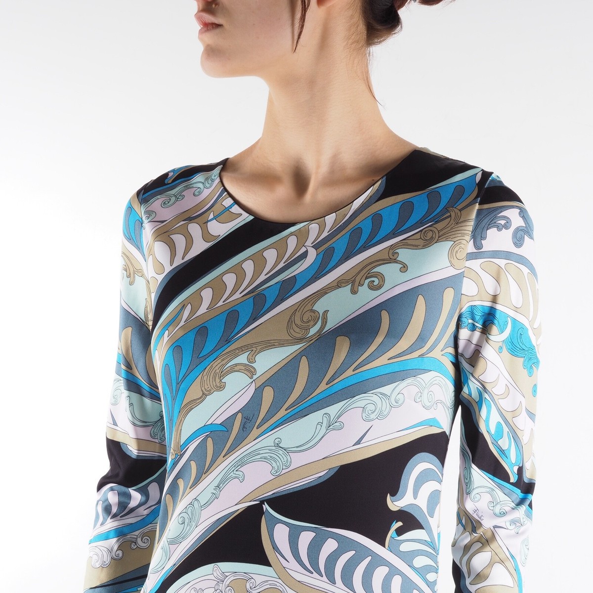 Emilio Pucci Vintage Firenze Women's Paisley Multi Viscose Dress