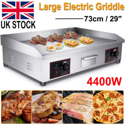 4400W Commercial Electric Steel Griddle Hotplate Small Burger