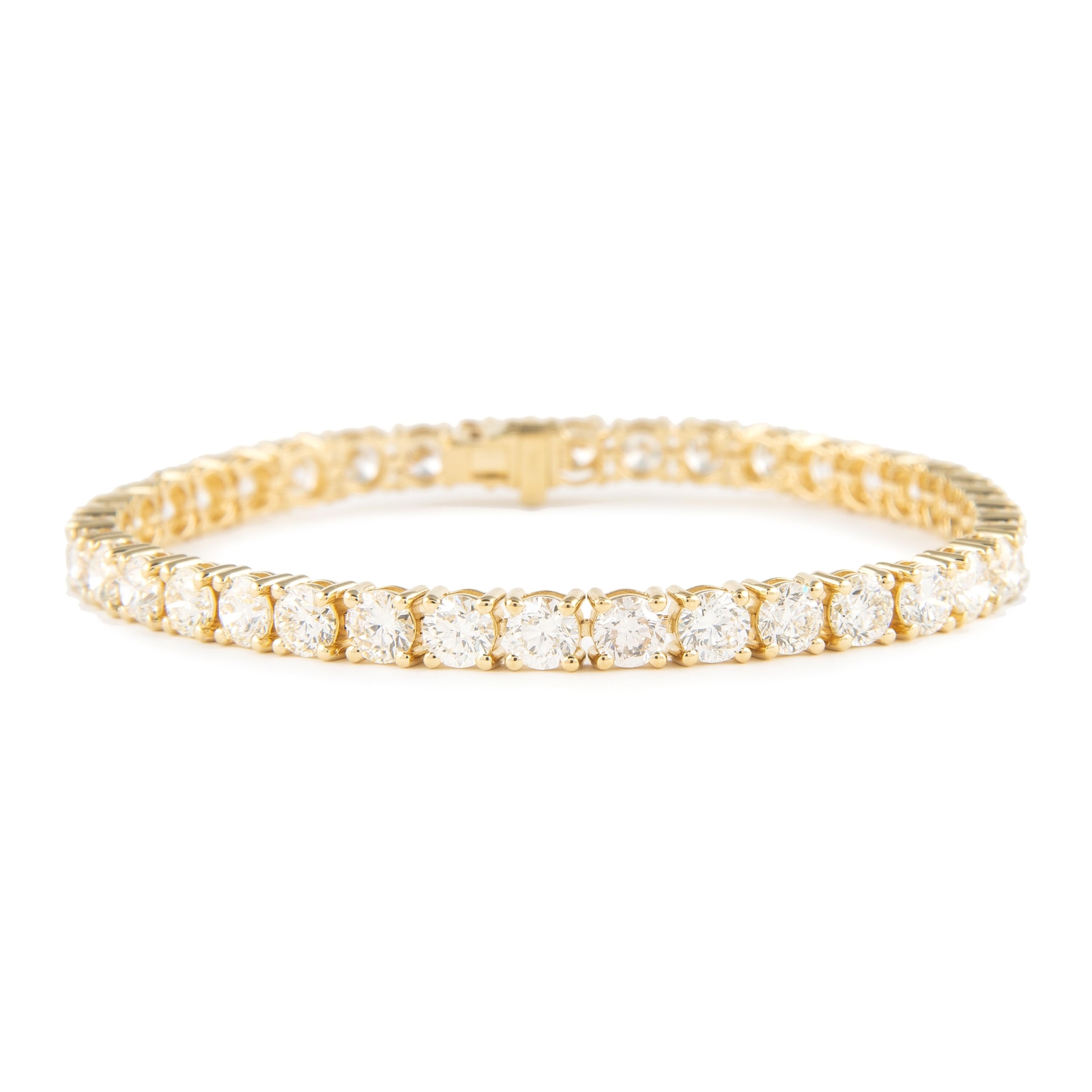 Alexander Beverly Hills 9.88ct Diamond Tennis Bracelet 18k Yellow Gold