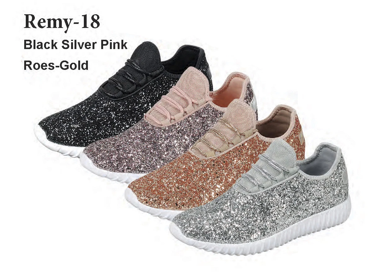 Kid's Sequin Glitter Sneaker Tennis Lightweight Comfort Walking Shoes