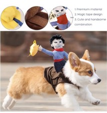 Target Cowboy Rider Dog costume XL Halloween Cute And Funny Hook Loop Closure
