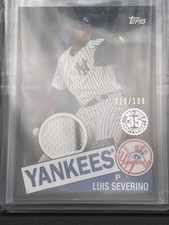 2020 Topps 1985 Baseball Relics Series 2 Black /199 Luis Severino #85TR-LS