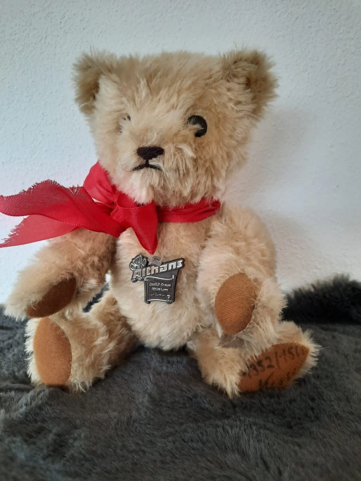 SAMMLER Althans Teddy Bär Limitiert Nr. 1352 von 1500 bewegliche Glieder - Bild 4 von 4